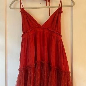 Super cute red sun dress